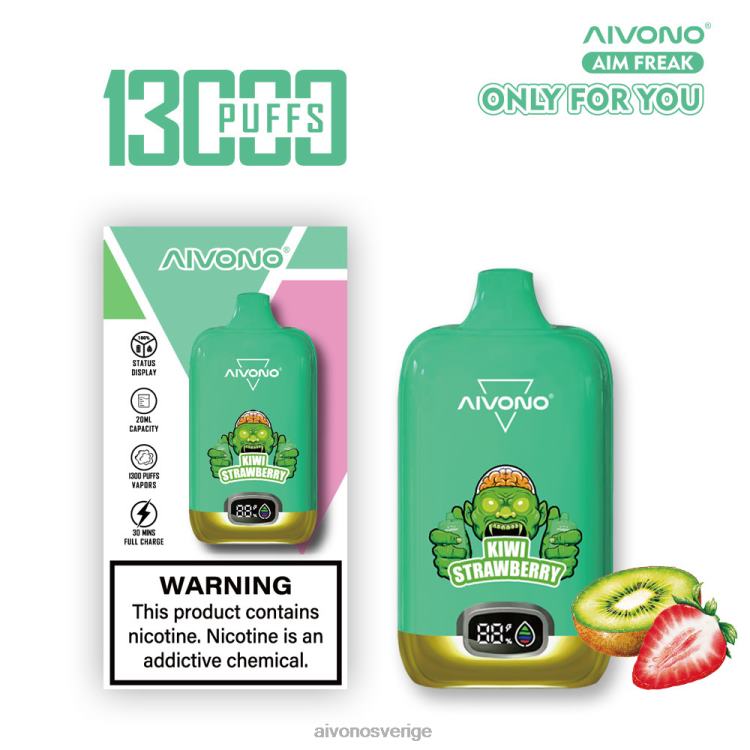 Aivono AIM FREAK 13 000 kiwi jordgubbe - 80ZTN246 Aivono Sverige